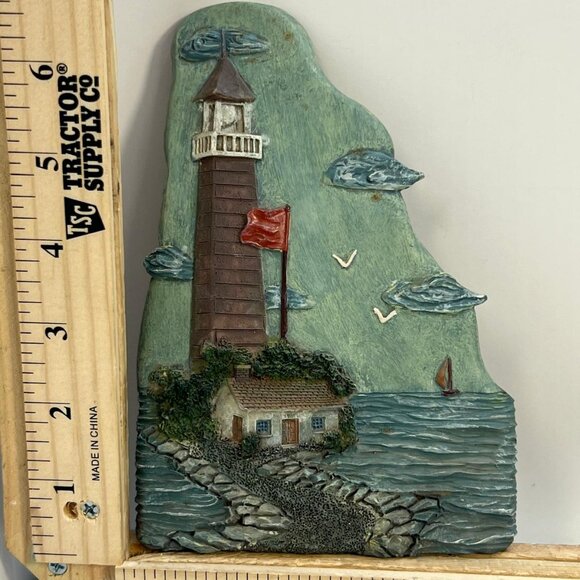 K's Collection Other - Vintage K's Collection Lighthouse Wall Hanging with Detailed Seaside Scene